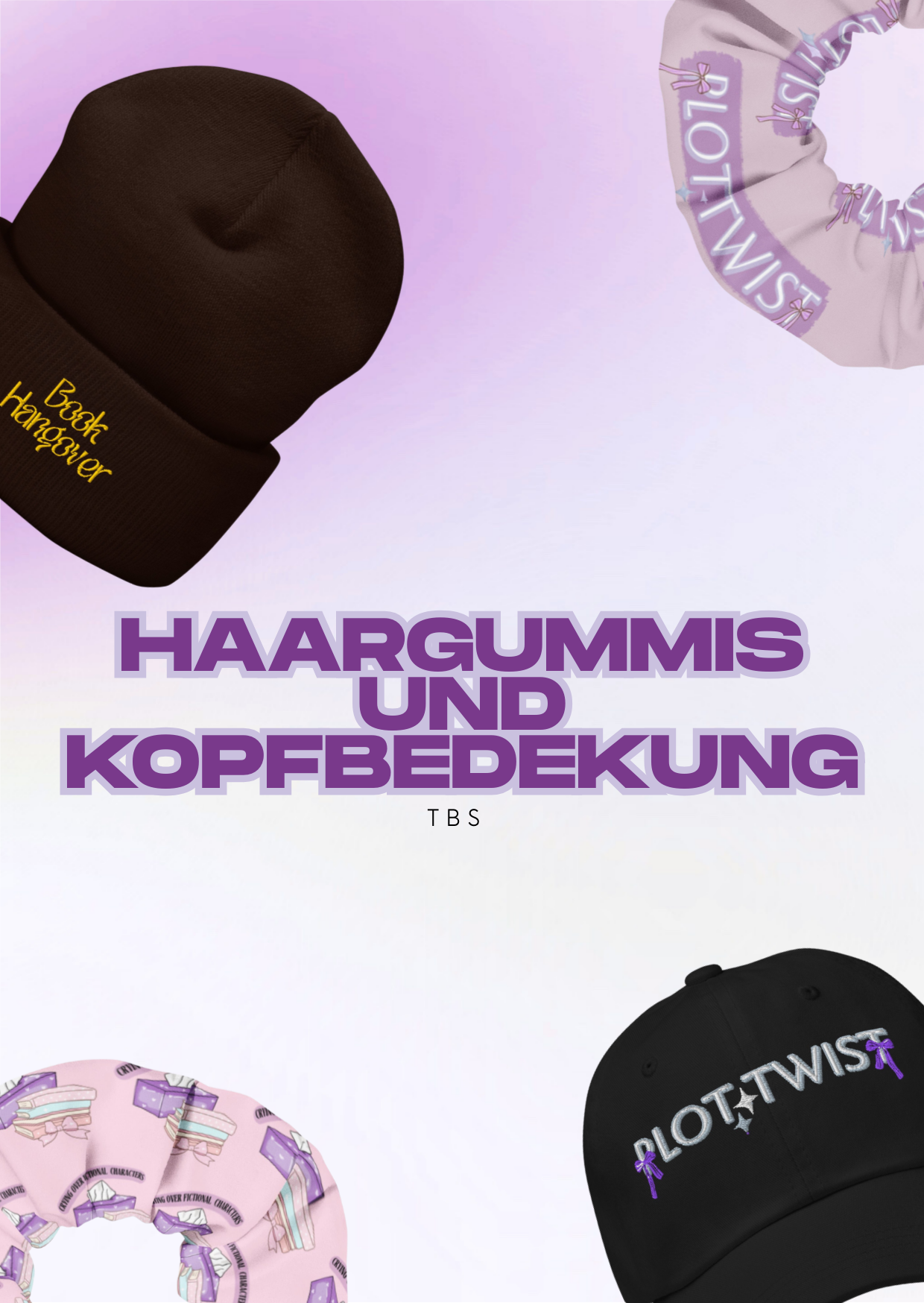 Haargummis und Kopfbedeckung